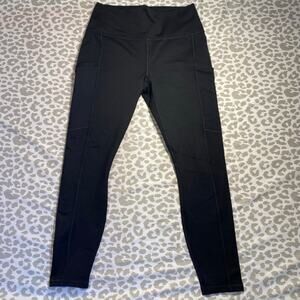 NWT Fabletics On The Go PowerHold Leggings High Waist Black 2 Pockets